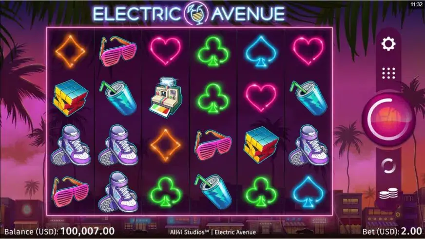 Electric Avenue slot screenshot