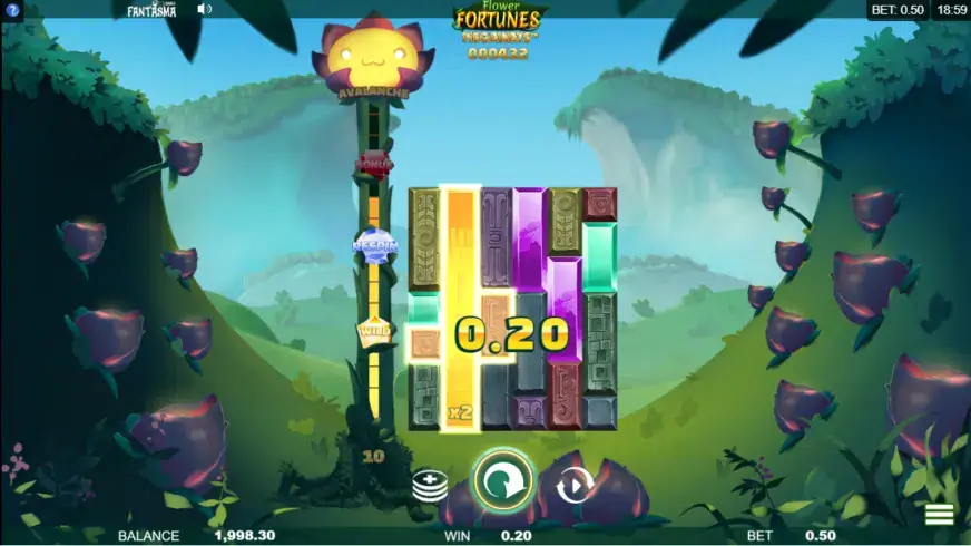 Flower Fortunes Megaways slot screenshot 2