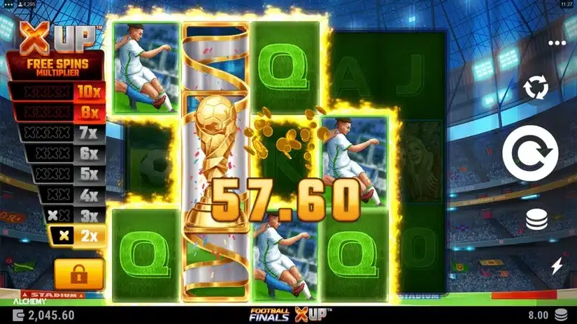 Football Finals X UP slot screenshot 