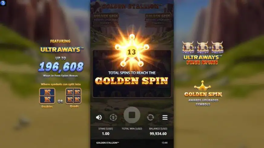 Golden Stallion slot screenshot 2