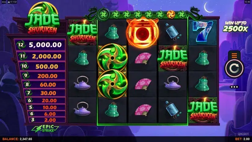 Jade Shuriken slot screenshot 2