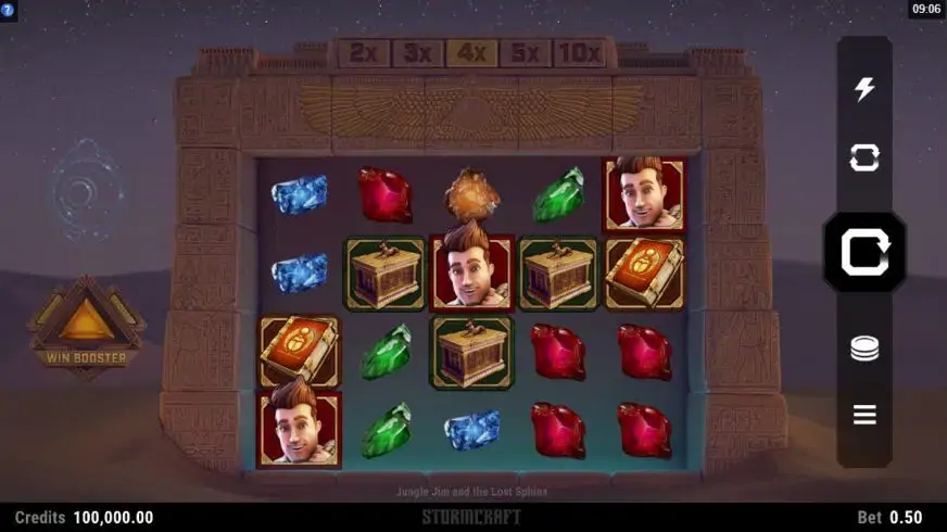 Jungle Jim and the Lost Sphinx slot screenshot 1