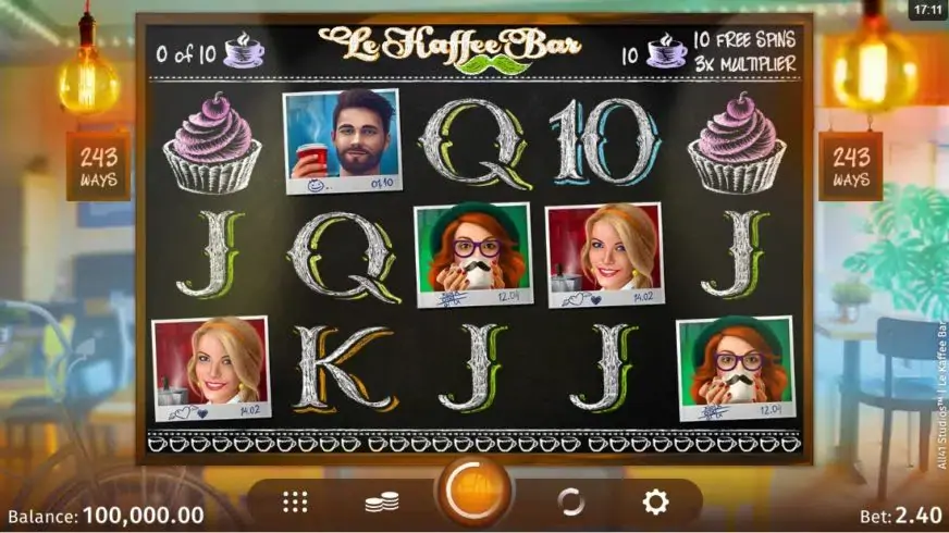 Le Kaffee Bar slot screenshot 1