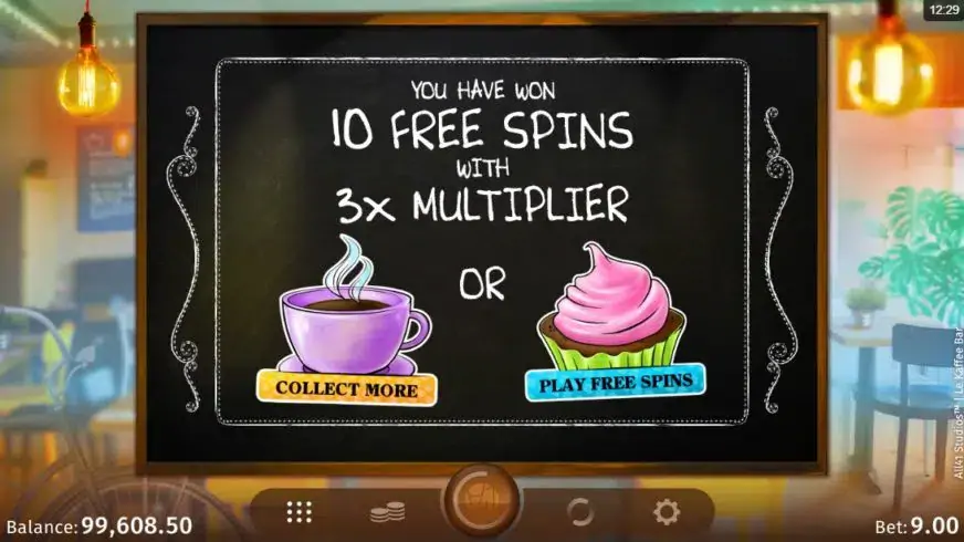 Le Kaffee Bar slot screenshot 5