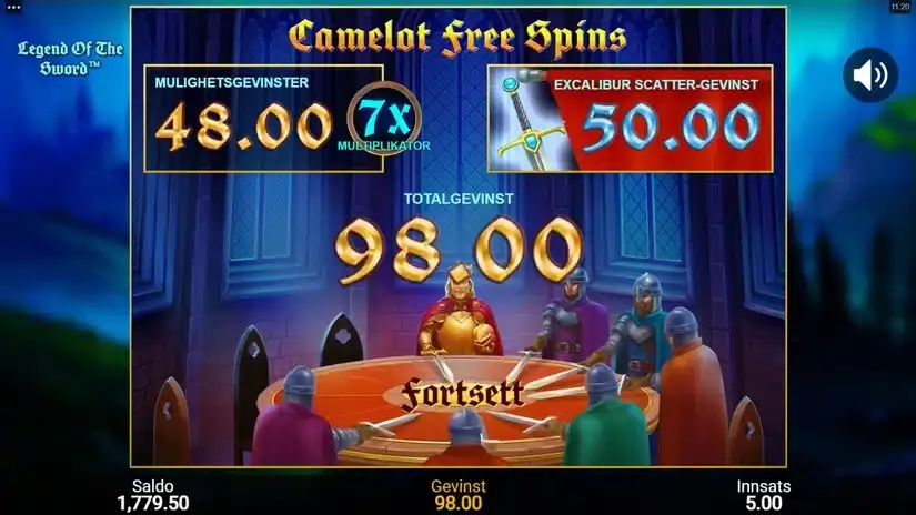 Legend Of The Sword slot screenshot 7