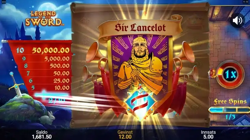 Legend Of The Sword slot screenshot 5