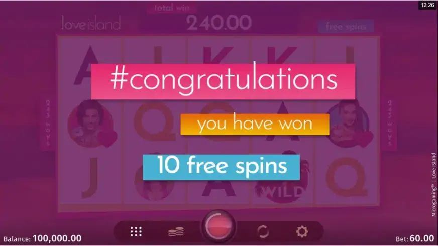 Love Island slot screenshot 5