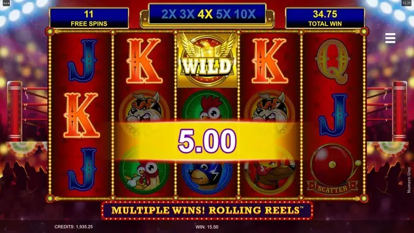 Numero Uno slot screenshot 8