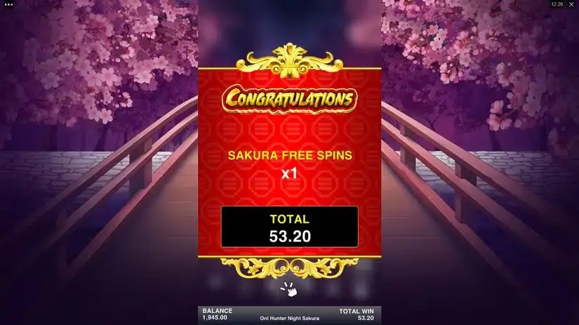 Oni Hunter Night Sakura slot screenshot 7