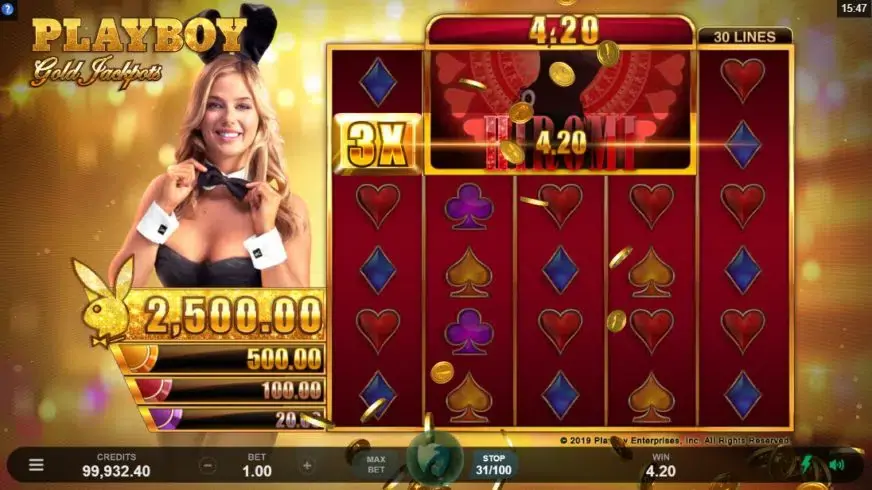 Playboy Gold Jackpots slot screenshot 2