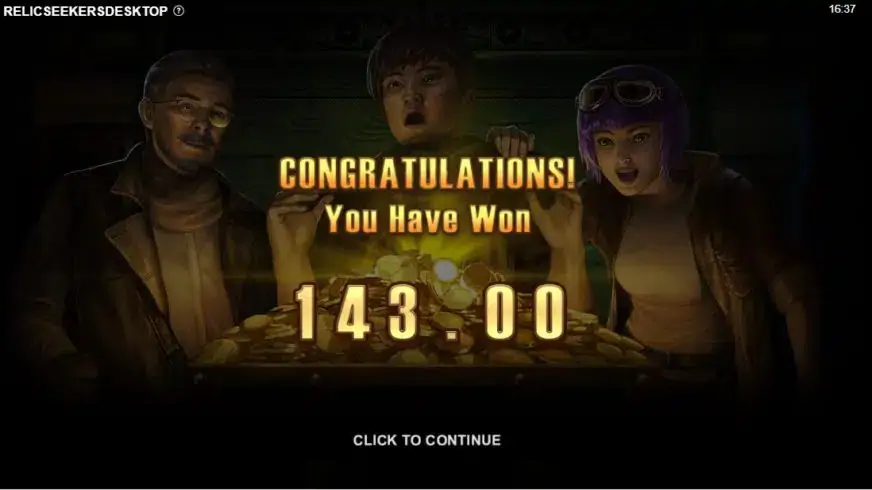 Relic Seekers slot screenshot 