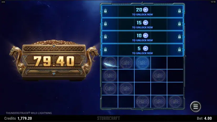 Thunderstruck Wild Lightning slot screenshot 3