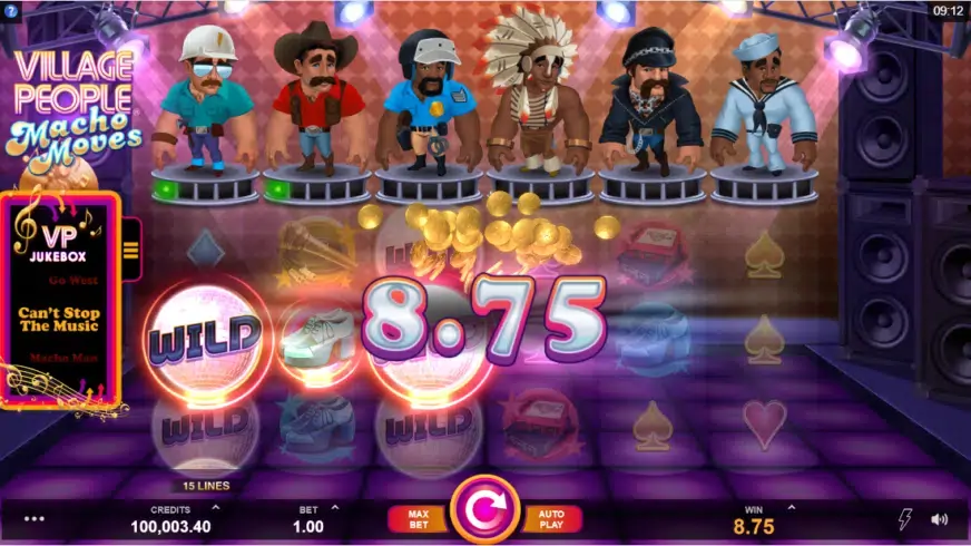 Village People Macho Moves slot screenshot 2