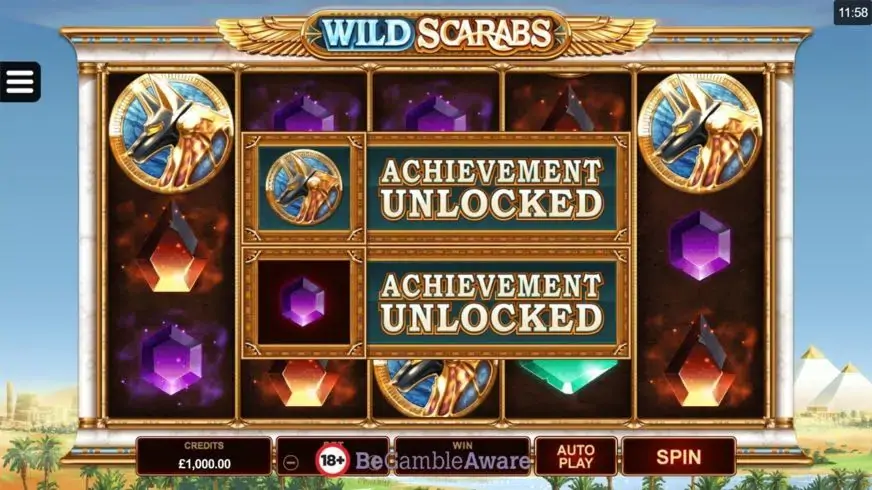 Wild Scarabs slot screenshot 3
