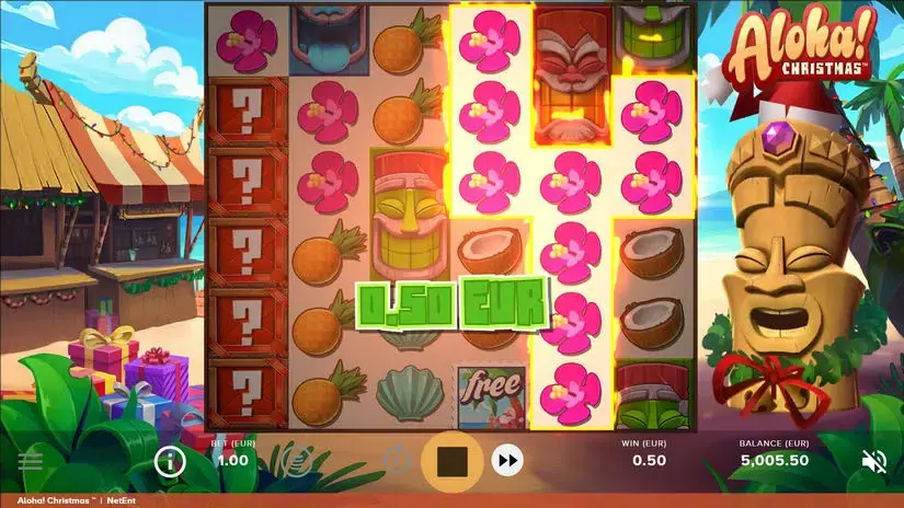 Aloha! Christmas slot screenshot