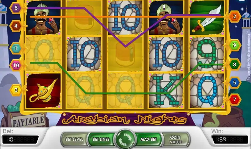 Arabian Nights slot screenshot 3