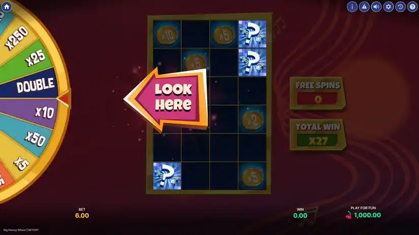 Big Money Wheel slot screenshot 4