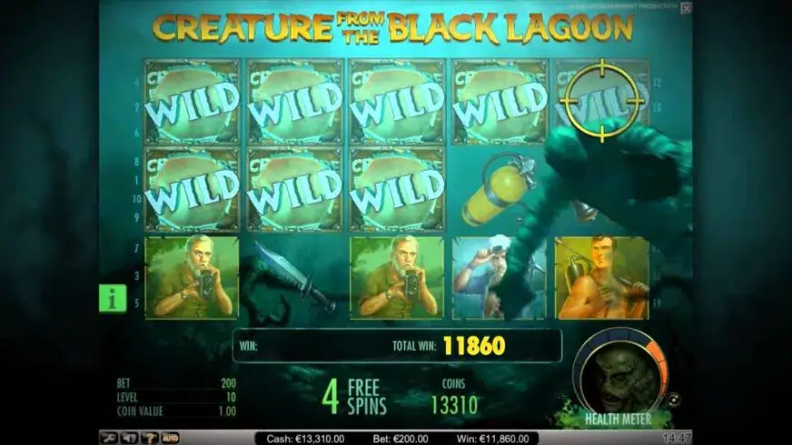 Creature from the Black Lagoon slot screenshot 