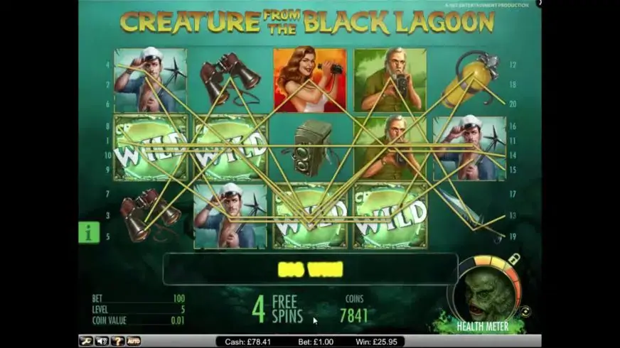 Creature from the Black Lagoon slot screenshot 4
