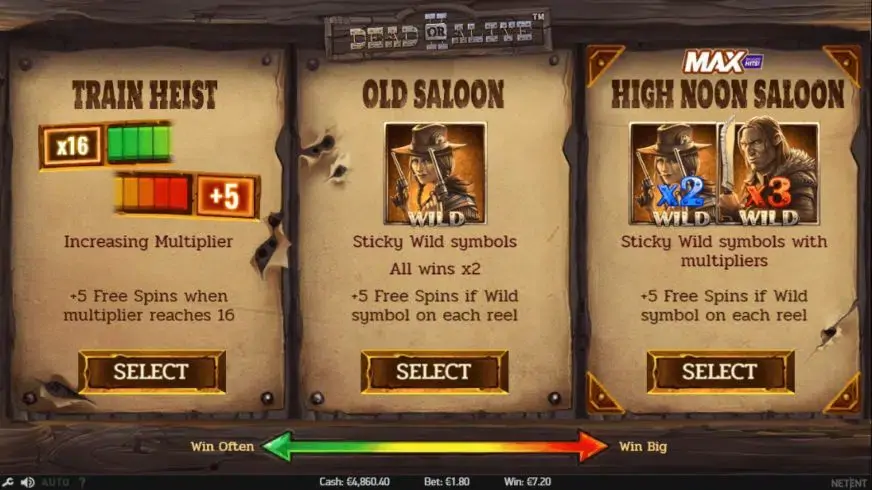 Dead or Alive 2 slot screenshot 5