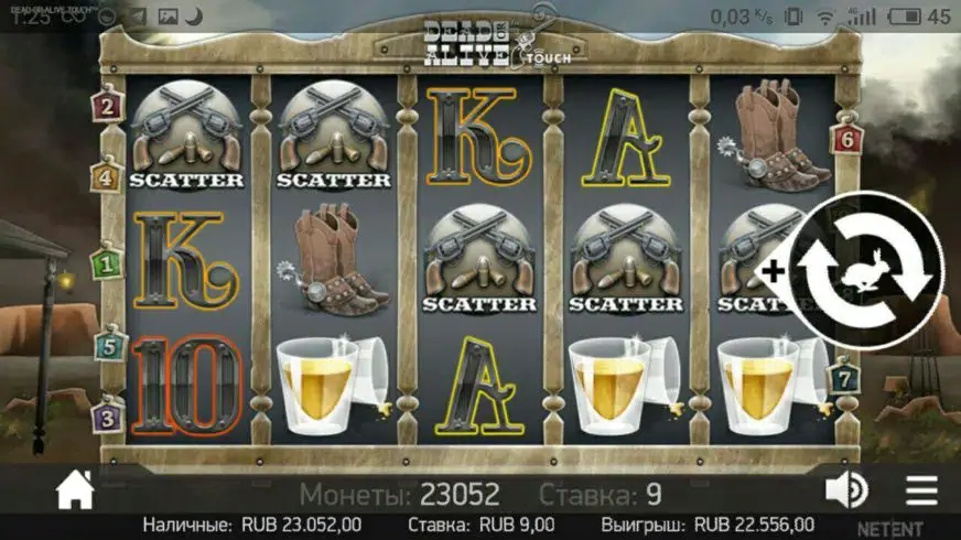 Dead Or Alive slot screenshot 1