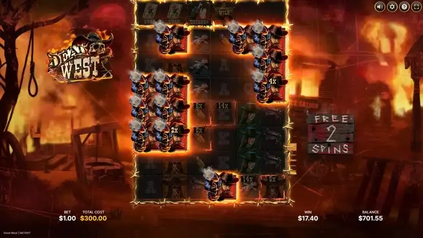 Dead West — RTP, Free Demo, Bonus Features & slot screenshot 5