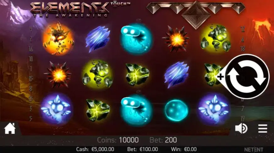 Elements: The Awakening slot screenshot 2
