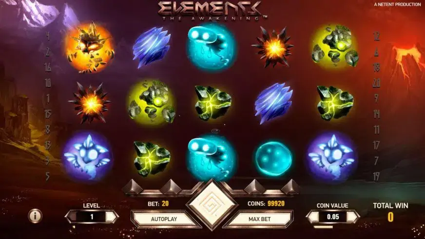 Elements: The Awakening slot screenshot 
