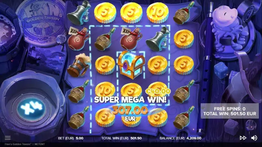 Finn’s Golden Tavern slot screenshot 