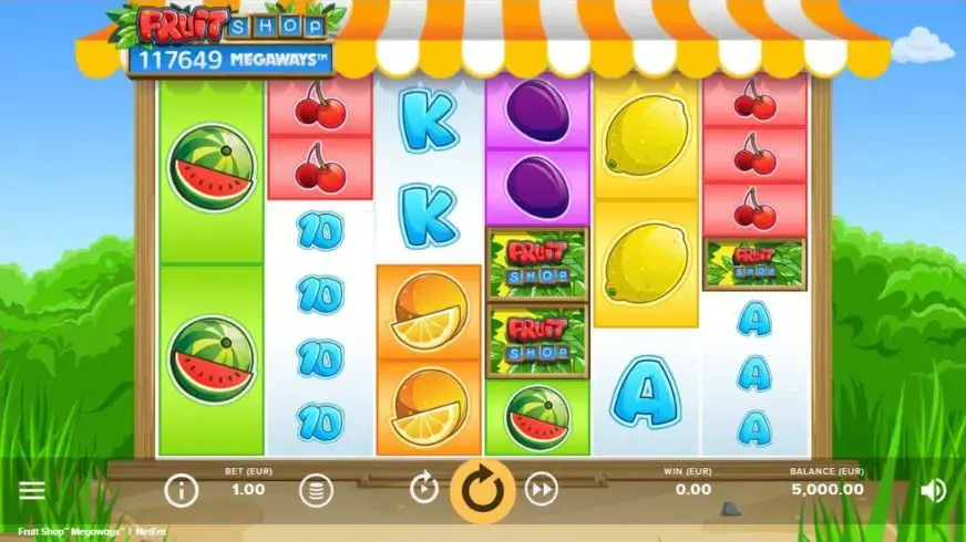 Fruit Shop MegaWays slot screenshot 