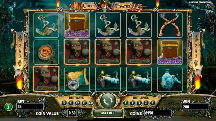 Ghost Pirates slot screenshot 1