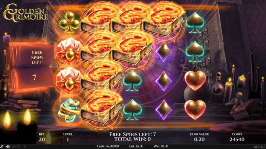 Golden Grimoire slot screenshot 7