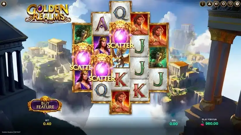 Golden Realms slot screenshot 2