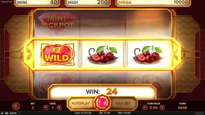 Grand Spinn Superpot slot screenshot 5