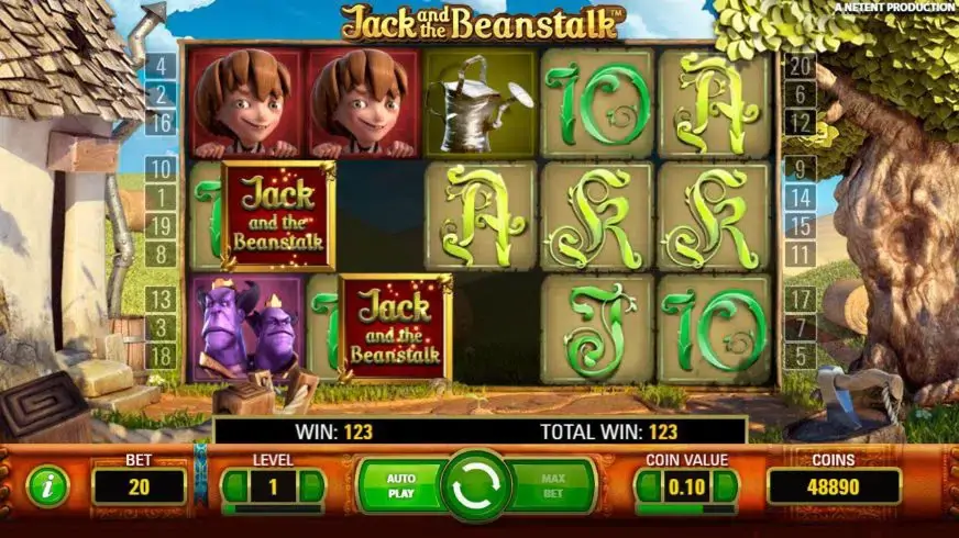 Jack and the Beanstalk slot screenshot 2