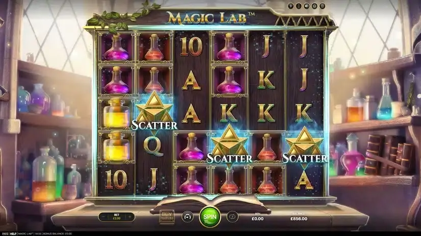 Magic Lab slot screenshot 2