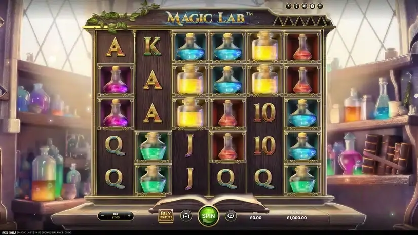 Magic Lab slot screenshot 