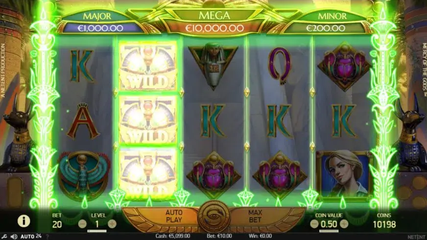 Mercy of the Gods slot screenshot 2