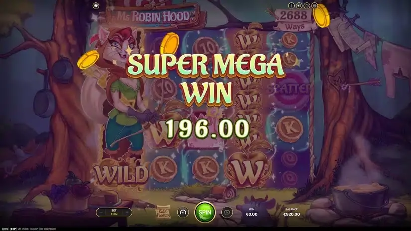 Ms Robin Hood slot screenshot 
