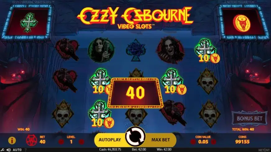 Ozzy Osbourne slot screenshot 2
