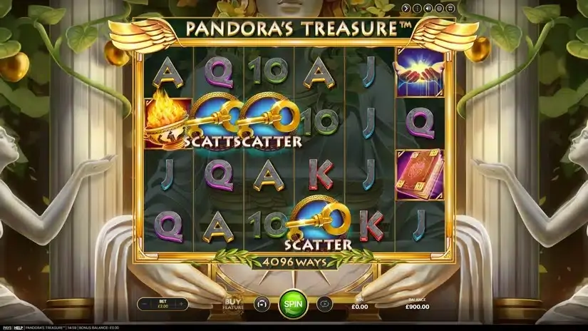 Pandora’s Treasure slot screenshot 2