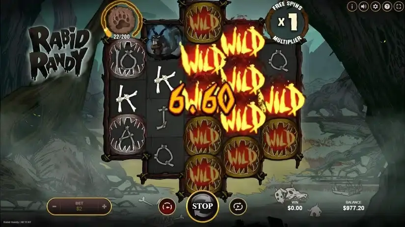 Rabid Randy slot screenshot 3