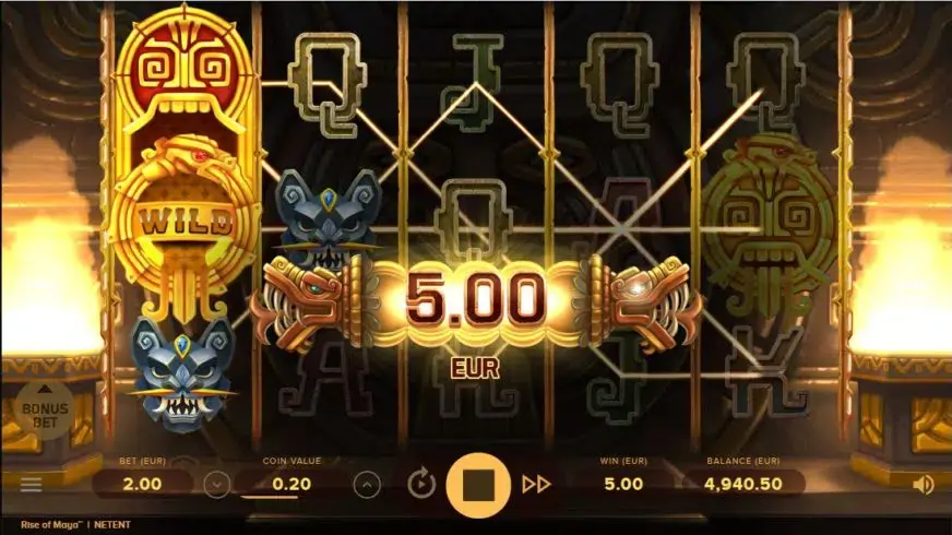 Rise of Maya slot screenshot 2