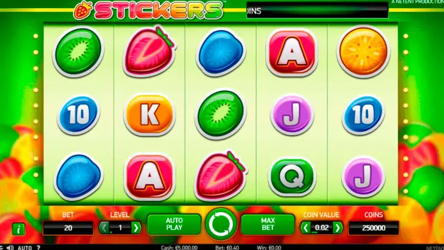 Stickers slot screenshot 1