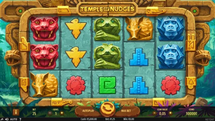 Temple of Nudges slot screenshot 1