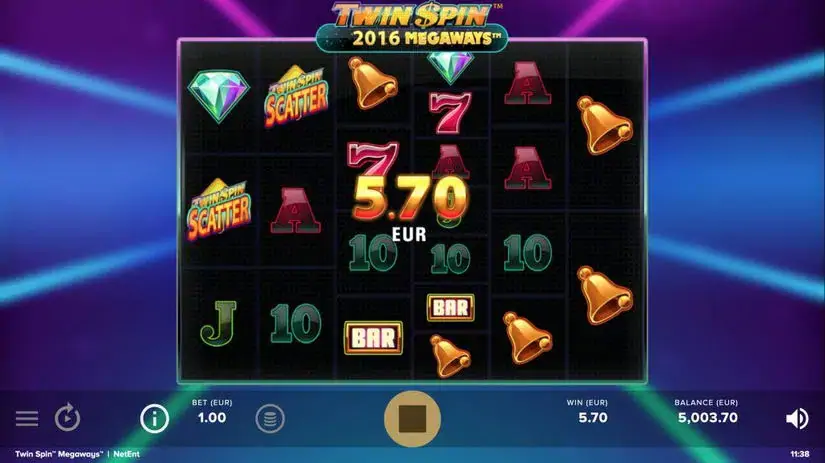 Twin Spin Megaways slot screenshot 2