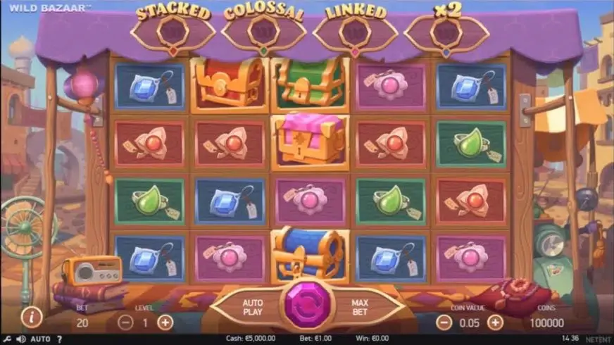 Wild Bazaar slot screenshot 