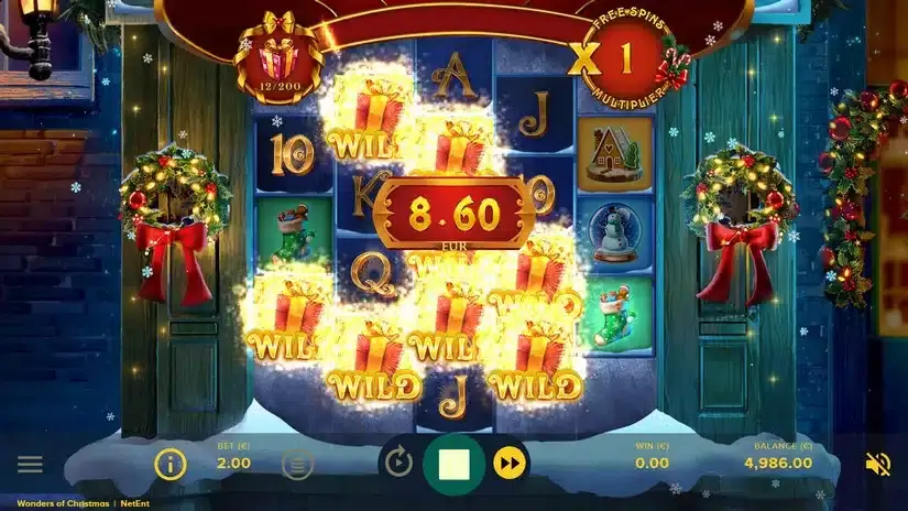 Wonders of Christmas slot screenshot 2