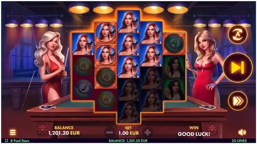 8 Pool Stars slot screenshot 3