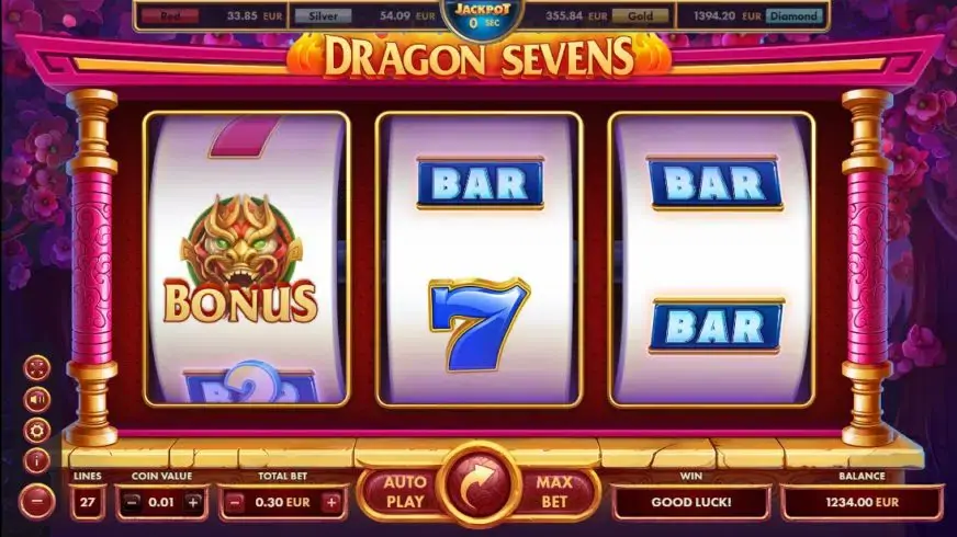 Dragon Sevens slot screenshot 1